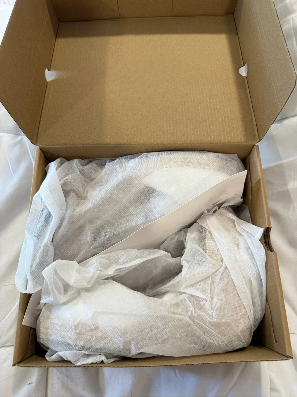 Women’s White Espadrille Wedge Sandals with Tan Ankle Strap
